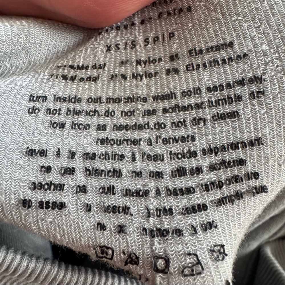 Free People Movement Ribbed Gray Leggings XS S $148 - Picture 5 of 9